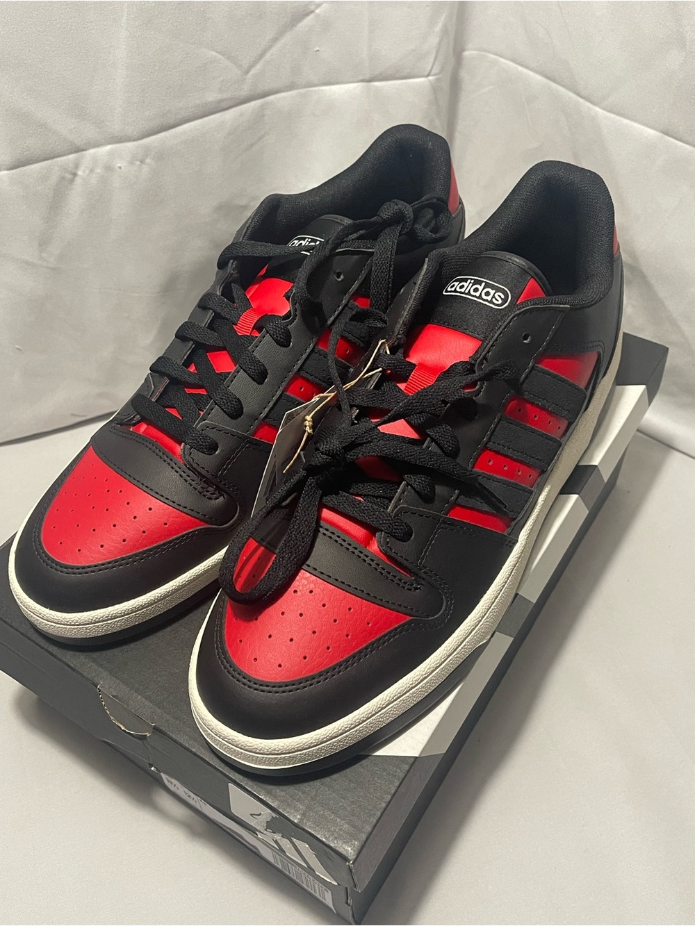 Adidas Break Start Black Red Basketball Shoes Men's 11.5 JR1440 New in Box